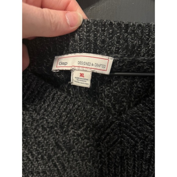 Vintage Gap Color Block Sweater Crew Neck Pullover Knitwear Casual XL - Picture 2 of 4